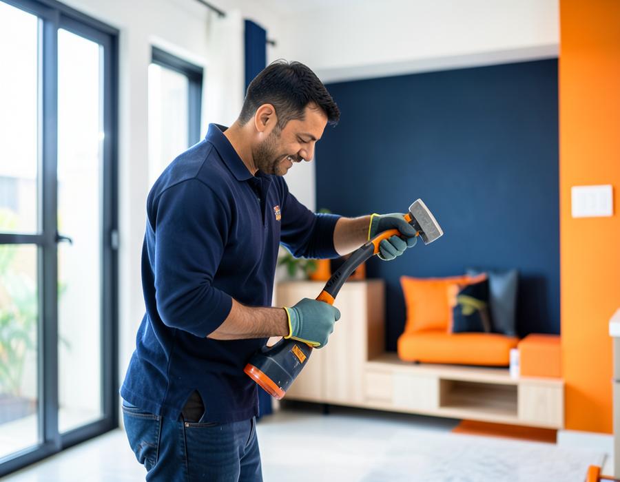 Handyman doing general home maintenance